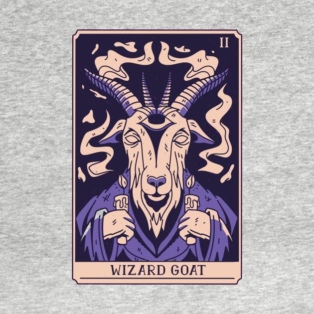 Spooky Tarot Card: Wizard Goat by SLAG_Creative